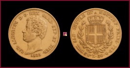 Kingdom of Sardinia, Carlo Alberto (1831-1849), 20 Lire, 1833, Turin, MIR Savoia 1045g; Pagani 178
Nice Very Fine (BB+).