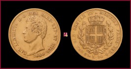 Kingdom of Sardinia, Carlo Alberto (1831-1849), 20 Lire, 1840, Genoa, MIR Savoia 1045p
Very Fine (BB).