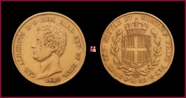 Kingdom of Sardinia, Carlo Alberto (1831-1849), 20 Lire, 1842, Turin, MIR Savoia 1045t
Very Fine (BB).