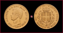 Kingdom of Sardinia, Carlo Alberto (1831-1849), 20 Lire, 1849, Turin, MIR Savoia 1045ad
Very Fine (BB).