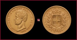 Kingdom of Sardinia, Carlo Alberto (1831-1849), 10 Lire, 1833, Genoa, MIR Savoia 1046a RR
Nice Very Fine (BB+).