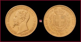 Kingdom of Sardinia, Vittorio Emanuele II (1849-1861), 20 Lire, 1855, Turin, MIR Savoia 1055m (EMMANVEL H.)
Good Very Fine (BB+).