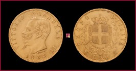 Kingdom, Vittorio Emanuele II (1861-1878), 20 Lire, 1864, Turin, MIR Savoia 1078e
Good Very Fine (BB+).