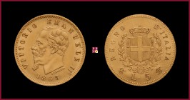 Kingdom, Vittorio Emanuele II (1849-1878), 5 Lire, 1863, Turin, MIR Savoia 1080a R
Extremely Fine (Spl)