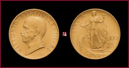 Kingdom, Vittorio Emanuele III (1900-1943), 100 Lire, 1931 A. IX, Rome, MIR 1118a
Good Extremely Fine (qSpl)