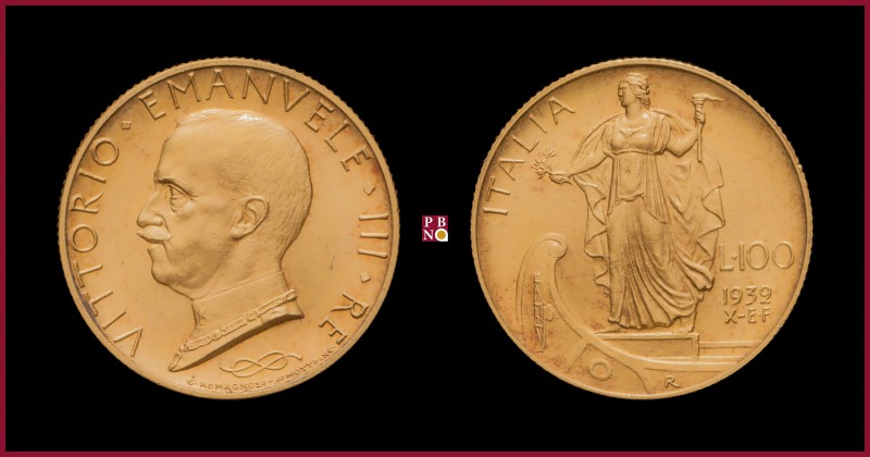 Kingdom, Vittorio Emanuele III (1900-1943), 100 Lire, 1932 A. X, Rome, MIR 1118c...