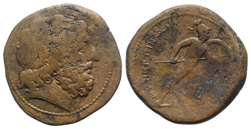 Sicily, Messana, The Mamertinoi, 220-200 BC. Æ Pentonkion (28mm, 10.38g, 9h). La...