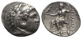 Kings of Macedon, Philip III Arrhidaios (323-317 BC). AR Tetradrachm (28mm, 16.80g, 4h). In the name of Alexander III. Pella, c. 323-318/7 BC. Head of...