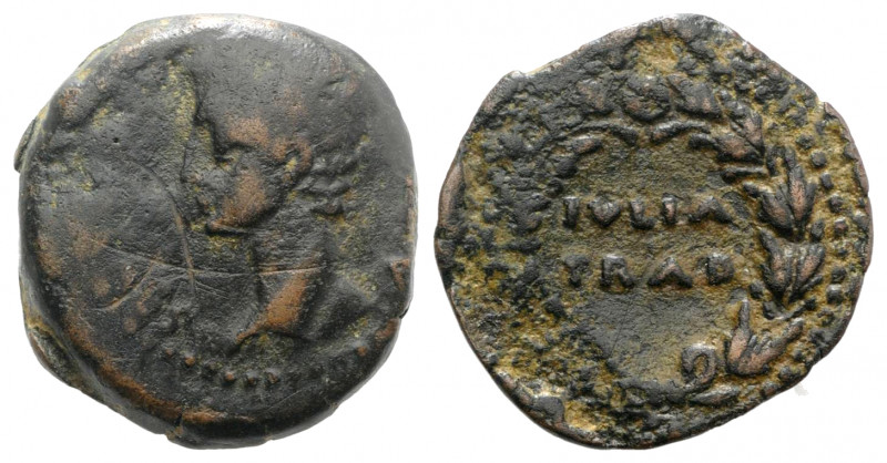 Augustus (27 BC-AD 14). Spain, Julia Traducta. Æ As (25mm, 8.36g, 9h). Bare head...