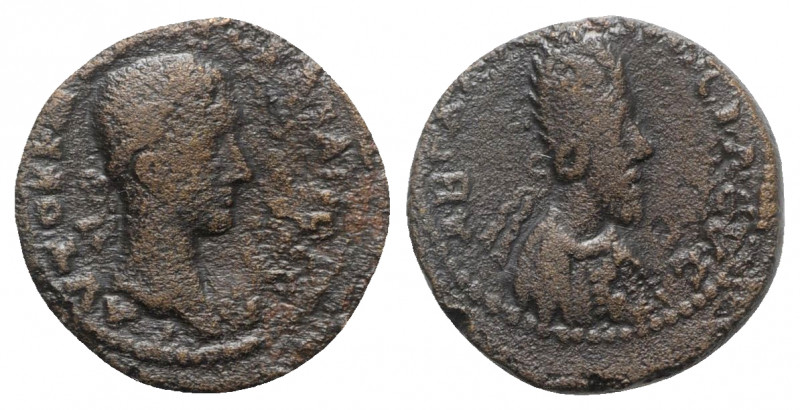 Gordian III with Abgar X Phraates (238-244). Mesopotamia, Edessa. Æ (19mm, 5.57g...