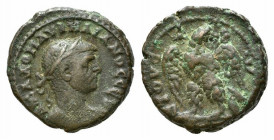 Aurelian (270-275). Egypt, Alexandria. BI Tetradrachm (22.5mm, 8.540g, 12h), year 5 (273/4). Laureate and cuirassed bust r. R/ Eagle standing l., head...