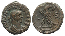 Probus (276-282). Egypt, Alexandria. BI Tetradrachm (198mm, 7.84g, 11h), year 6 (280/81). Laureate, draped and cuirassed bust r. R/ Eagle standing l.,...