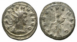 Gallienus (253-268). Antoninianus (23mm, 3.92g, 6h). Siscia, 262-3. Radiate and cuirassed bust r. R/ Providentia standing facing l., holding cornucopi...