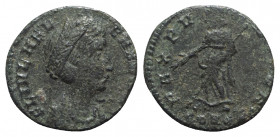 Helena (Augusta, 324-328/30). Æ (13mm, 2.17g, 6h). Constantinople, 337-341. Diademed and draped bust r. R/ Pax standing l., holding branch and sceptre...