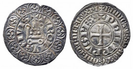 FRANCIA. Filippo IV (ca. 1305). Grosso Tornese Ag (3,63 g). qSPL