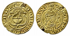 GERMANIA. Federico III (1451-1493). Goldgulden Au (3,32 g). Tondello fratturato e sigillato, da montatura. MB
