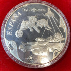 SPAGNA. JUAN CARLOS I (1975-2014). Monetazione in euro. 50 Euro 2004 "Dalì" Ag (168,75 g - 73 mm). Proof