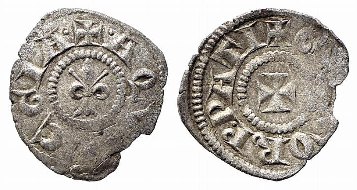 AQUILEIA. Gregorio di Montelongo (1251-1269). Piccolo scodellato Mi (0,32 g). Cr...