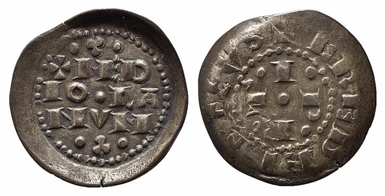 MILANO. Monetazione comunale a nome di Federico (1185-1240). Denaro Imperiale sc...