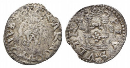 NAPOLI. Carlo V (1516-1556). Cinquina Ag (0,61 g). Sigla A. Magl. 74 R2. qBB
