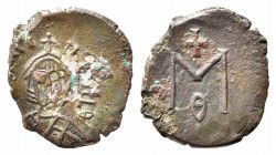SIRACUSA. Michele III (842-867). 1/2 Follis AE (2,00 g). Spahr 439. qBB