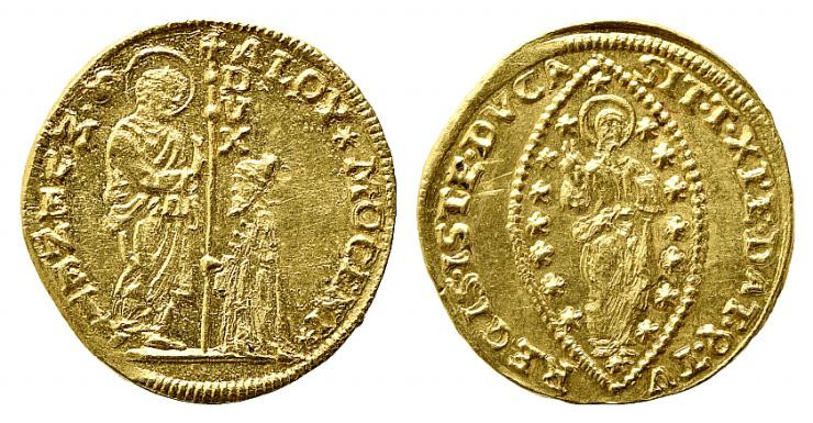 VENEZIA. Alvise III Mocenigo (1722-1732). Zecchino Au (3,50 g). Montenegro 2435....
