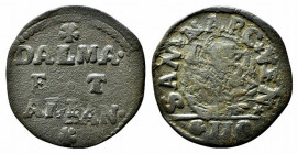 VENEZIA. Monetazione anonima - Dalmazia e Albania (1409-1797). Gazzetta da 2 soldi. Cu (5,60 g). Montenegro 129-134. BB