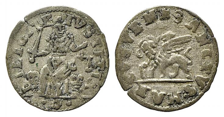 VENEZIA. Monetazione anonima - Legge 1539. Gazzetta o 2 soldi. Ag (0,72 g). Mont...
