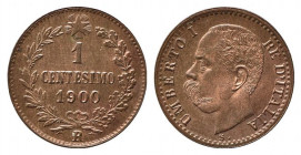 Umberto I (1878-1900). 1 centesimo 1900 Roma. FDC