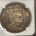 Umberto I (1890-1896). COLONIA ERITREA. ROMA. 5 Lire Tallero 1891. Ag (28,12 g - 40 mm). Rif. Gig. 1. in slab NGC MS61