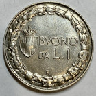 Vittorio Emanuele III (1900-1943). 1 lira 1928 "Italia seduta". Gig.143. corrosione sul D/ a ore 12 e su parte del contorno. SPL+