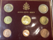 Vaticano. Monetazione in Euro. Giovanni Paolo II. Divisionale 2004. FDC