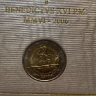 Vaticano. Benedetto XVI. 2 euro 2006 "V centenario della Guardia Svizzera Pontificia" con folder. FDC