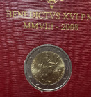 Vaticano. Benedetto XVI. 2 euro 2008 "Anno dedicato a San Paolo" con folder. FDC