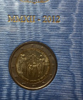 Vaticano. Benedetto XVI. 2 euro 2012 "VII Incontro Mondiale delle Famiglie" con folder. FDC