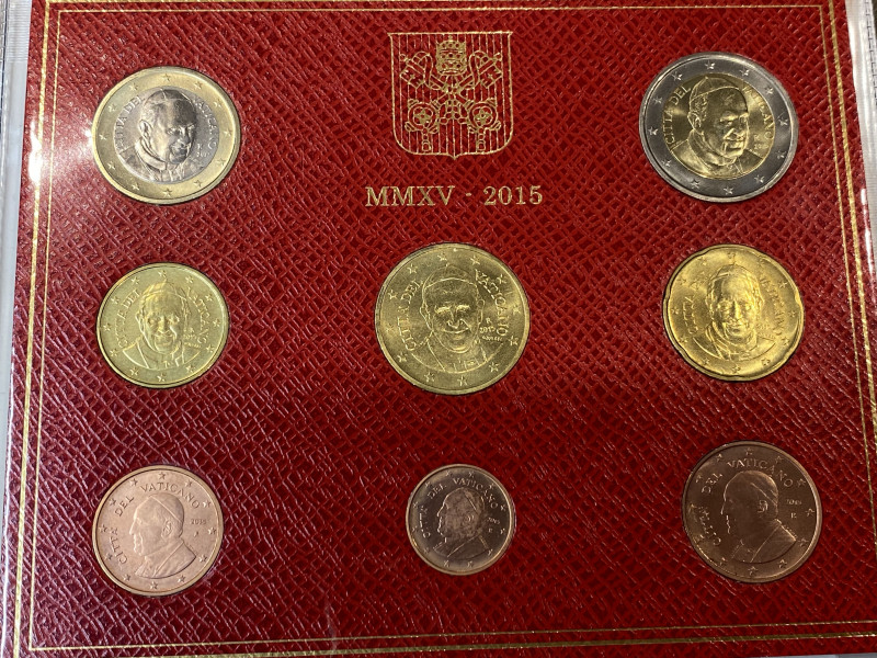 Vaticano. Monetazione in Euro. Papa Francesco. Divisionale 2015. FDC