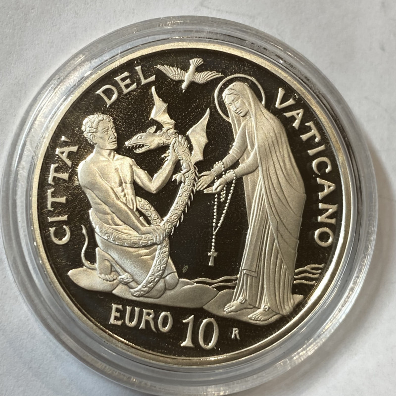 VATICANO. Papa Francesco. 10 Euro 2017 Ag. Senza scatola. Proof.