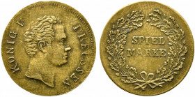 GERMANIA. Gettone da gioco. Spielmark Konig Preussen. AE