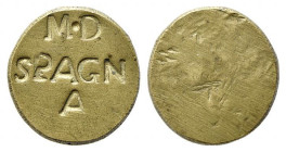 SPAGNA. Peso monetale mezza doppia di Spagna (13,50 g). SPL