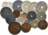 BELGIO. Lotto di 18 monete con bustine di vecchia raccolta. Conservazioni varie da BB a FDC