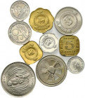 CEYLON. Lotto di 10 monete con bustine di vecchia raccolta. FDC