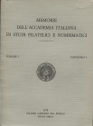 A.A.V.V. - Acc. Italiana studi fil. E numismatici, Reggio Emilia, 1978. indice; Picozzi V. - Principali teorie sulla data di introduzione del denario....