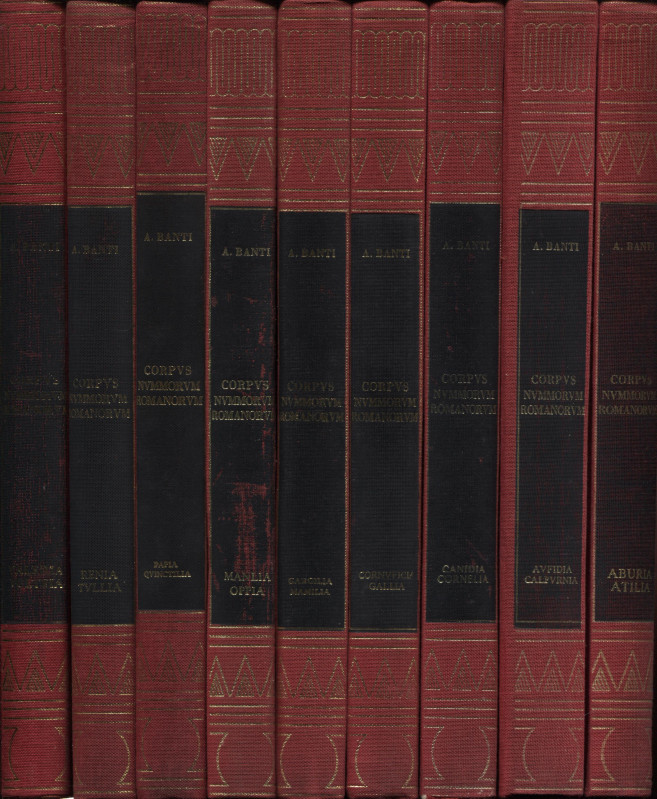 BANTI A. - Corpvs Nummorvm Romanorvm. Monetazione Republicana. 9 Vol. Completo. ...