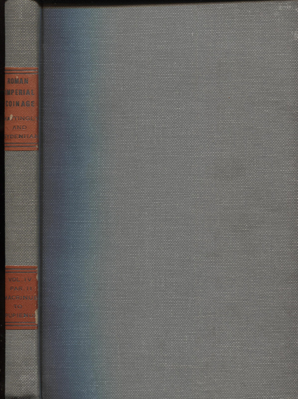 MATTINGLY H. - SYDENHAM E. SUTHERLAND C.H.A. - The Roman Imperial Coinage. Vol. ...