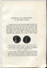 MISSERE G. - Contributo alla monetazione di Apollonis Lydiae. Milano, s.d. Pp. 31 - 34, ill nel testo. ril carta varse, buono stato.