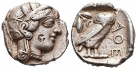 ATTICA, Athens. Circa 449-420 AD. AR Tetradrachm
Reference:
Condition: Very Fine

Weight: 17.2 gr
Diameter: 23mm