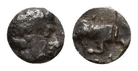 Greek Obol, Ca. 350-300 BC. AR.
Reference:
Condition: Very Fine

Weight: 0.1...