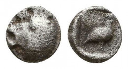 Greek Obol, Ca. 350-300 BC. AR.
Reference:
Condition: Very Fine

Weight: 0.2 gr
Diameter: 5 mm