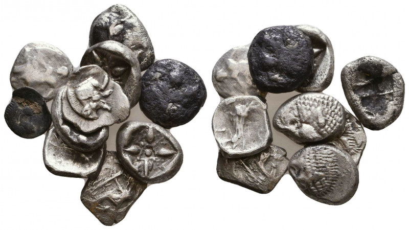 Lot of 10 Greek Obols, Ca. 350-300 BC. AR.
Reference:
Condition: Very Fine

...