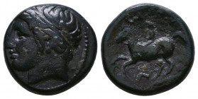 Kingdom of Macedonia, Philip II (359-336 BC), Æ
Reference:
Condition: Very Fine

Weight: 6.1 gr
Diameter: 17 mm